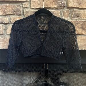 Black Lace Bolero Jacket XS